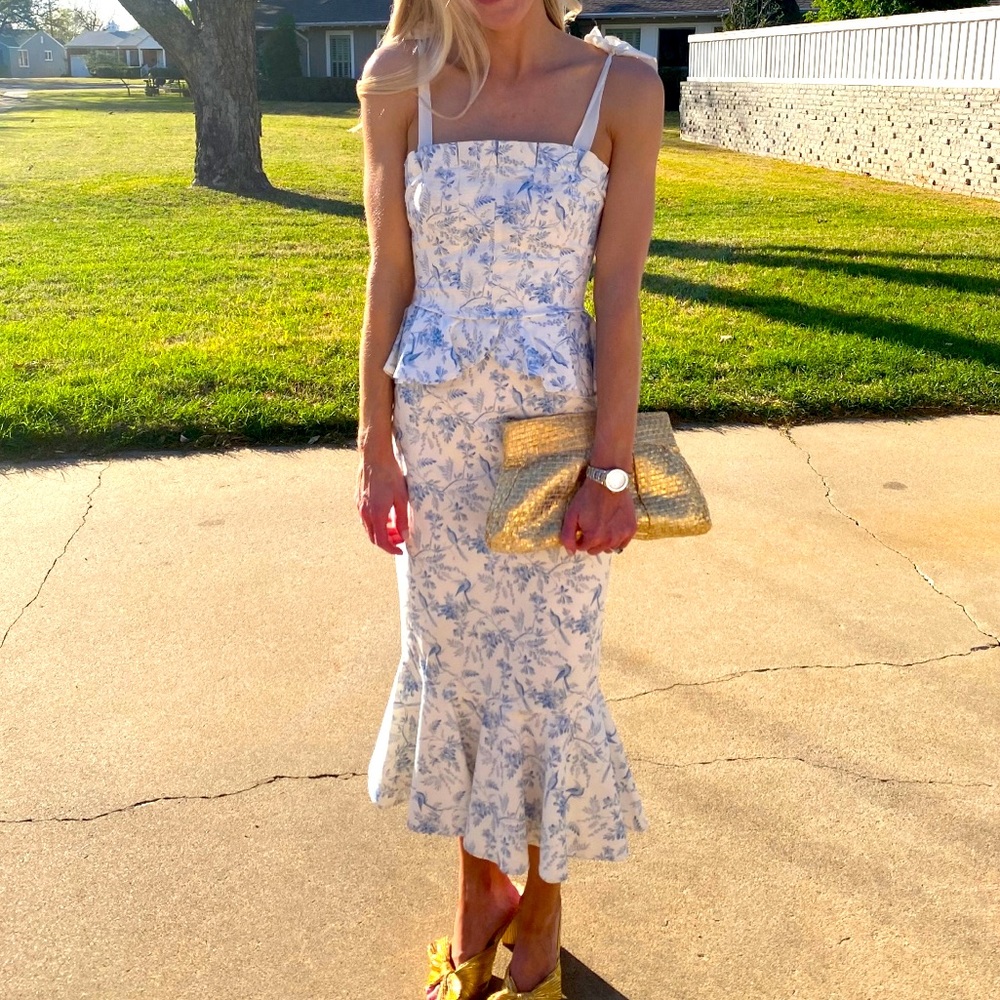 Antonio Melani x Born on Fifth Pippa Peplum Dress